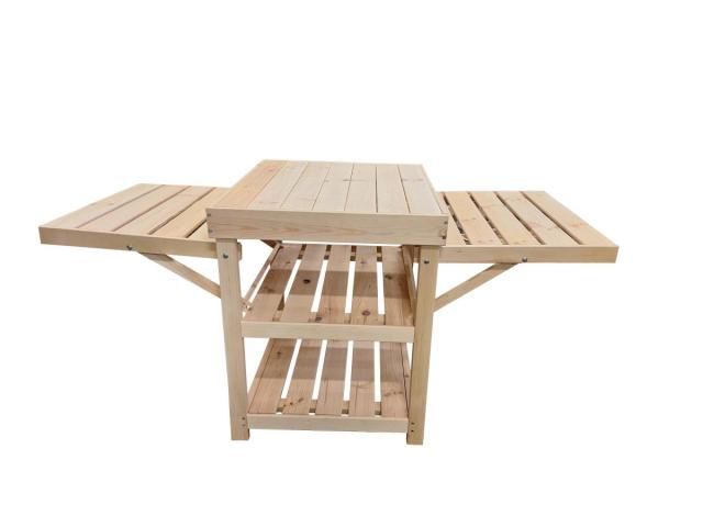 GARDEN TABLE WITH FOLDING SIDES