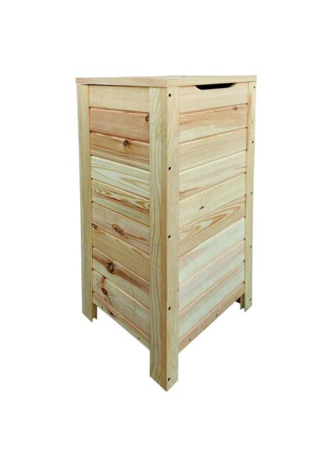TALL PINE WOOD CHEST